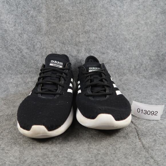 Adidas Shoes Womens 8.5 Cloudfoam Sneakers Athletic Trainer Casual Running Black - Picture 2 of 14